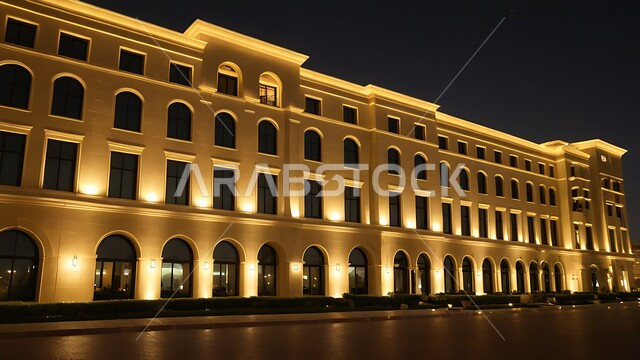 جذب و استقطاب السياح من أنحاء العالم, السياحة في المملكة العربية السعودية, الفن الهندسي المعماري لفندق راقي مضيء على الطراز الحديث, الفنادق و المنتجعات السياحية الفاخرة