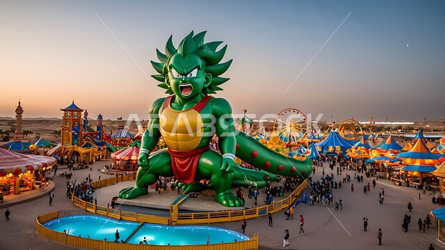 ملاهي دراغون بول في مدينة القدية نهاراً, المعالم و الأماكن السياحية المشهورة, منتزه مستوحى من شخصيات كرتونية, الفعاليات المسلية في منتزهات المملكة العربية السعودية, الأنشطة الترفيهية الممتعة للأطفال, جذب و استقطاب السياح من أنحاء العالم