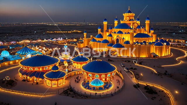 منتزه مستوحى من شخصيات كرتونية, الفعاليات المسلية في منتزهات المملكة العربية السعودية, الأنشطة الترفيهية الممتعة للأطفال, جذب و استقطاب السياح من أنحاء العالم, ملاهي دراغون بول في مدينة القدية نهاراً, المعالم و الأماكن السياحية المشهورة