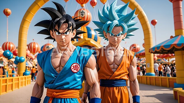 مدينة ملاهي دراغون بول في القدية في وقت النهار, الأنشطة الترفيهية المسلية في المنتزهات, الفعاليات المميزة و الممتعة للأطفال, الاماكن السياحية المشهورة في المملكة العربية السعودية, منتزه مستوحى من شخصيات كرتونية و برامج الانمي الشهيرة