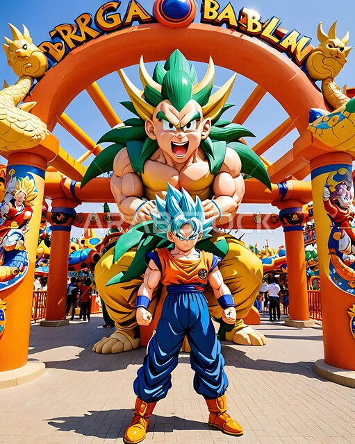 مدينة ملاهي دراغون بول في القدية في وقت النهار, الأنشطة الترفيهية المسلية في المنتزهات, الفعاليات المميزة و الممتعة للأطفال, الاماكن السياحية المشهورة في المملكة العربية السعودية, منتزه مستوحى من شخصيات كرتونية و برامج الانمي الشهيرة