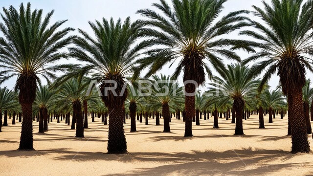 التضاريس والقمم والمرتفعات الجبلية, الاهتمام بالزراعة والتشجير، موسم حصاد التمور، محاصيل ومنتجات محلية وطنية, محمية طبيعية في الطبية الصحراوية لزراعة أشجار النخيل، المزراع والاراضي الزراعية في المملكة العربية السعودية