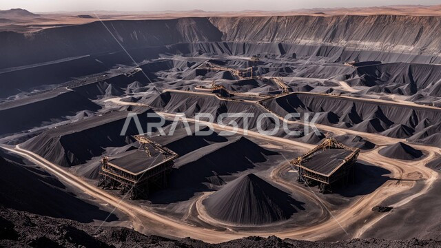 مناجم الفحم الطبيعي العربية، مناطق التنقيب عن الثروات الباطنية، الطبيعة الصخرية وتضاريس السلاسل الجبلية، المرتفعات وقمم الجبال في المملكة العربية السعودية, كميات ضخمة من إنتاج الفحم الوطني