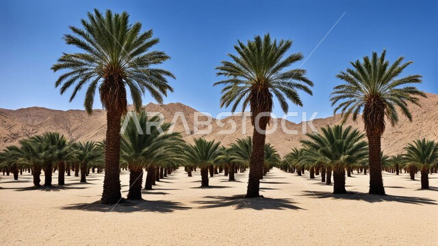 المحميات الطبيعية في المملكة العربية السعودية, الكثبان الرملية الناعمة في الصحراء, واحات ومزارع أشجار النخيل في الطبيعة الصحراوية, محاصيل ومنتجات زراعية محلية