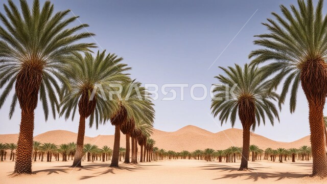 المحميات الطبيعية في المملكة العربية السعودية, الكثبان الرملية الناعمة في الصحراء, واحات ومزارع أشجار النخيل في الطبيعة الصحراوية, محاصيل ومنتجات زراعية محلية