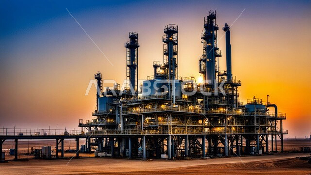 هندسات ومعدات صناعية، صناعات ومشاريع بيتروكيماوية، خطوط الأنابيب والكابلات الفولاذية، مصنع تكرير النفط والغاز في المنطقة الصناعية، مستودعات ضخمة و كبيرة، مصانع ومعامل في المملكة العربية السعودية
