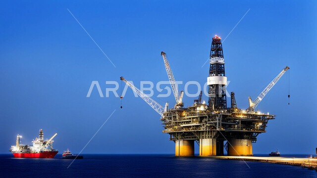  استنباط الثروات الباطنية من البحر, الآلات الضخمة والمعدات الثقيلة المستخدمة في التنقيب عن البترول, العمل في مجال الهندسة البترولية, صناعات ومشاريع بيتروكيماوية في المملكة, مصانع تكرير النفط والغاز في المنطقة الصناعية بالسعودية, النمو والتقدم الاقتصادي السعودي