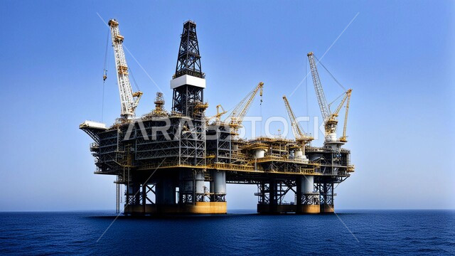 صناعات ومشاريع بيتروكيماوية في المملكة, استنباط الثروات الباطنية من البحر, الآلات الضخمة والمعدات الثقيلة المستخدمة في التنقيب عن البترول, العمل في مجال الهندسة البترولية, مصانع تكرير النفط والغاز في المنطقة الصناعية بالسعودية, النمو والتقدم الاقتصادي السعودي