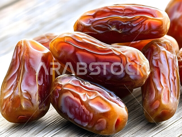 رطب من نخيل المملكة العربية السعودية، ضيافة رمضانية لذيذة، محاصيل ومنتجات زراعية محلية وطنية سعودية، صورة مقربة  لحبات التمر السكري الصحي الطازج, وجبة ذات قيمة غذائية عالية