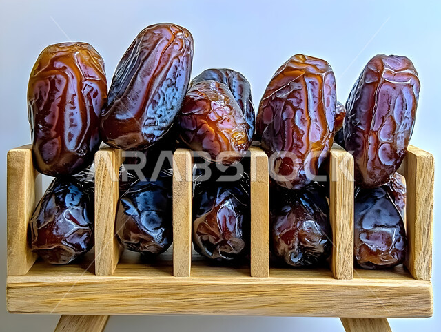 رطب من نخيل المملكة العربية السعودية، ضيافة رمضانية لذيذة، محاصيل ومنتجات زراعية محلية وطنية سعودية، صورة مقربة  لحبات التمر السكري الصحي الطازج, وجبة ذات قيمة غذائية عالية