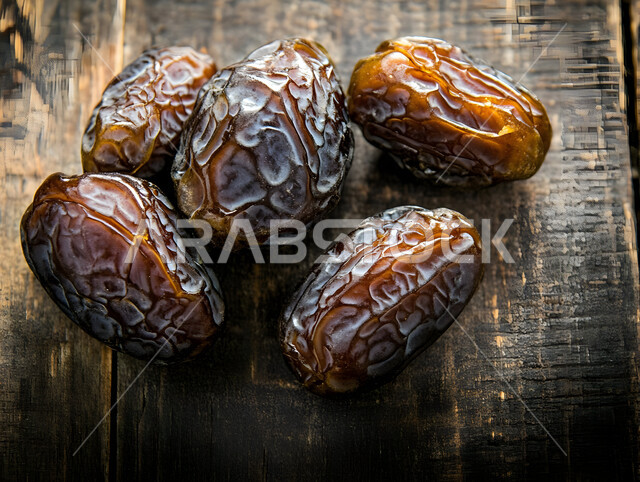 رطب من نخيل المملكة العربية السعودية، ضيافة رمضانية لذيذة، محاصيل ومنتجات زراعية محلية وطنية سعودية، صورة مقربة  لحبات التمر السكري الصحي الطازج, وجبة ذات قيمة غذائية عالية