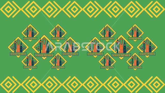 التباهي والاعتزاز بالوطن السعودي, التعبير عن الحب والفخر بالانتماء للدولة, رسم أبراج الرياض الشهيرة, ذكرى اليوم الوطني السعودي في 23 سبتمبر, شعار الهوية الوطنية