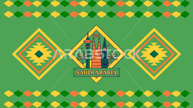 التباهي والاعتزاز بالوطن السعودي, التعبير عن الحب والفخر بالانتماء للدولة, رسم أبراج الرياض الشهيرة, ذكرى اليوم الوطني السعودي في 23 سبتمبر, شعار الهوية الوطنية