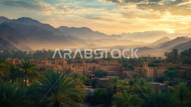 ذكرى يوم تأسيس الدولة السعودية الاولى 1727 م, قريه شعبيه تاريخيه في المملكة العربية السعودية، المباني الطينية القديمة في البيئة الصحراوية، الاهتمام في زراعة أشجار النخيل والنباتات الخضراء, المناسبات والاعياد الوطنية 22 فبراير