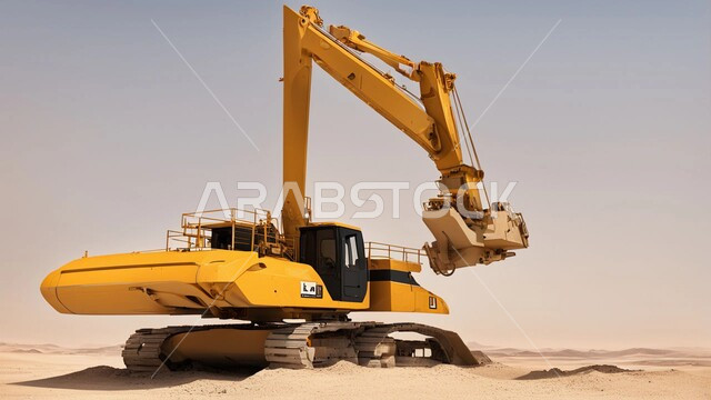 مناطق التنقيب عن الثروات الباطنية الثمينة، الطبيعة الرملية وتضاريس السلاسل الجبلية في المملكة العربية السعودية، مناجم الفحم الطبيعي العربي، الالات والمعدات الضخمة الثقلية في موقع العمل