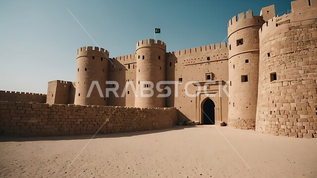 الهندسة المعمارية والمباني الطينية القديمة من التراث القديم ، أماكن ومعالم أثرية سياحية في السعودية، متحف قصر المصمك التاريخي في مدينة الرياض في المملكة العربية ، الحضارة التاريخية في الرياض.