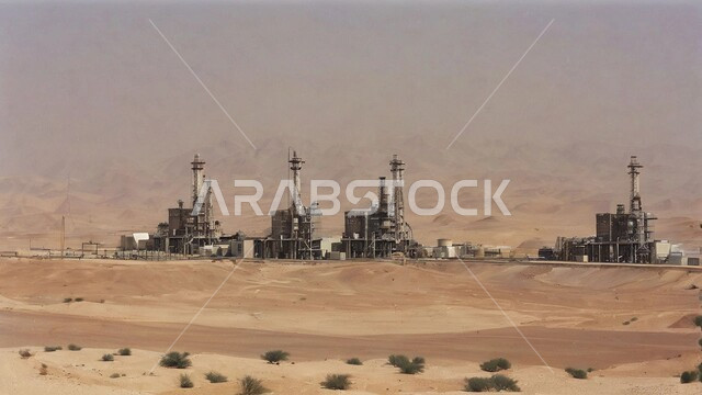 مفهوم هندسة البترول في دول الخليج,  صناعات ومشاريع بتروكيماوية، مصافي تكرير النفط والغاز, الأبراج والهياكل المعدنية في الأراضي الصحراوية, خزانات مستودعات كبيرة وضخمة, النهضة بالاقتصاد الوطني السعودي, مصانع ومناجم الوقود في المملكة العربية السعودية