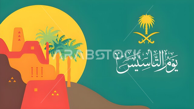 يوم بدينا 1727م, المناسبات الوطنية في المملكة, ذكرى تأسيس الدولة السعودية الأولى في 22 فبراير, مخطوطة يوم التأسيس باللغة العربية, التباهي بالانتماء السعودي، اعياد ومناسبات وطنية