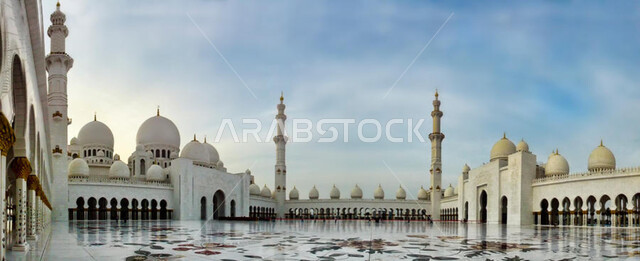 مسجد الشيخ زايد الكبير في إمارة ابو ظبي في الامارات العربية المتحدة، تصاميم معمارية اسلامية، الفن الهندسي المعماري، معالم الامارات المشهورة، اماكن مقدسة في الامارات