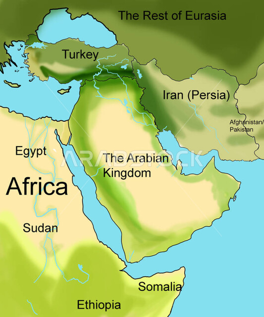تحديد موقع دولة السعوديه بين دول العالم، الحدود الجغرافية للبلاد، البلدان المجاورة للمملكة العربية السعودية، خريطة الوطن العربي على الكرة الأرضية