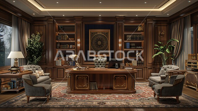 التحف والاكسسوارات الفاخرة، ديكورات فخمة لمكاتب شركات المملكة العربية السعودية, تجهيزات مكتبية حديثة بأثاث أنيق ومميز، تصاميم داخلية راقية على الطراز الحديث, الواجهات والنوافذ الزجاجية 