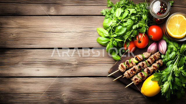وصفات الطعام الصحية الشهية، فنون تقديم الأطعمة الشرقية اللذيذة، أنواع اللحوم المشوية، مائدة مزينة بمجموعة من الكباب المشوي اللذيذ، المطاعم في المملكة العربية السعودية، مأكولات وأطباق عربية تقليدية, وجبات غذائية غنية بالبروتين