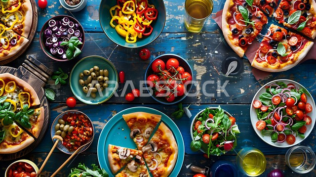 طريقة تحضير وتقديم الفطائر في مطاعم المملكة العربية السعودية، المعجنات والمخبوزات الشهية الطازجة، وجبة ذات قيمة غذائية عالية، أطباق من المأكولات التقليدية الشعبية، وصفات طعام صحية ولذيذة،