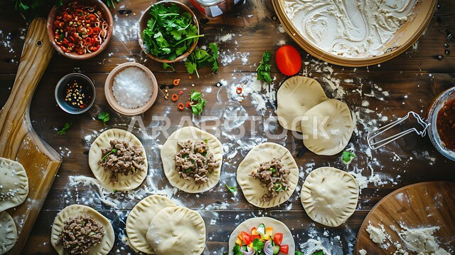 How to make delicious homemade empanadas step by step, a meal with a high nutritional value, the arts of presentation in restaurants and kitchens in the Kingdom of Saudi Arabia, dishes from popular traditional Arabic cuisine, and healthy delicious food recipes.