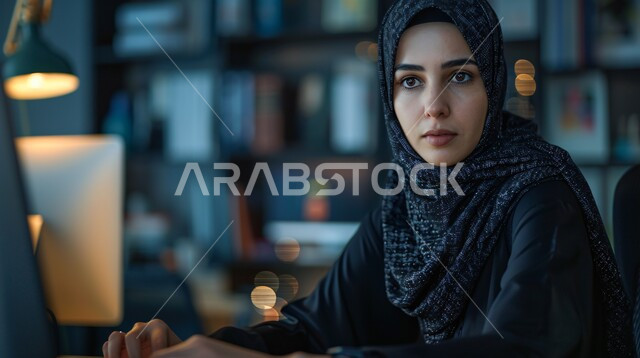 متابعة وتطوير العمل, إمراه عربيه سعوديه خليجيه, العمل في خدمة العملاء في شركه, استعلامات واستفسارات و الاجابه على اسئلة العملاء, اجراء اتصال فيديو من خلال الحاسوب, عقد اجتماع عمل عبر الانترنت