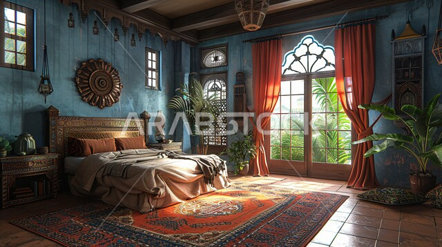 التصميم الداخلي للمنازل والبيوت باللون البيج و البرتقالي، غرفة نوم بتصاميم عصرية حديثة, أثاث واكسسوارات منزلية داخلية أنيقة، شقق وفلل سكنية فاخرة، فنادق ومنتجعات بديكورات راقية في المملكة العربية السعودية، الواجهات و النوافذ الزجاجية