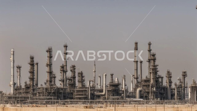 مفهوم هندسة البترول في دول الخليج, النهضة بالاقتصاد الوطني السعودي, مصافي تكرير النفط والغاز, صناعات ومشاريع بتروكيماوية، الأبراج والهياكل المعدنية في الأراضي الصحراوية