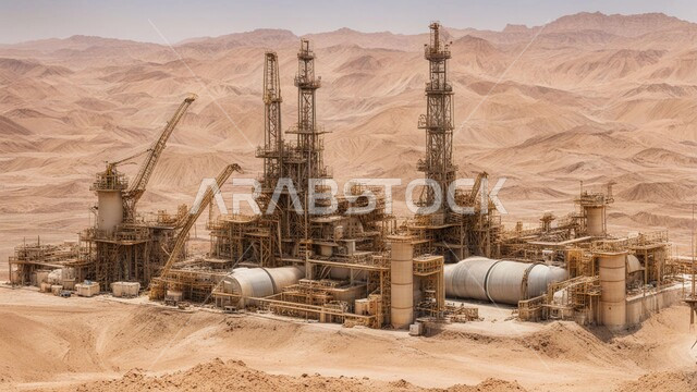 صناعات ومشاريع بتروكيماوية، مفهوم هندسة البترول في دول الخليج, النهضة بالاقتصاد الوطني السعودي, مصافي تكرير النفط والغاز, الأبراج والهياكل المعدنية في الأراضي الصحراوية