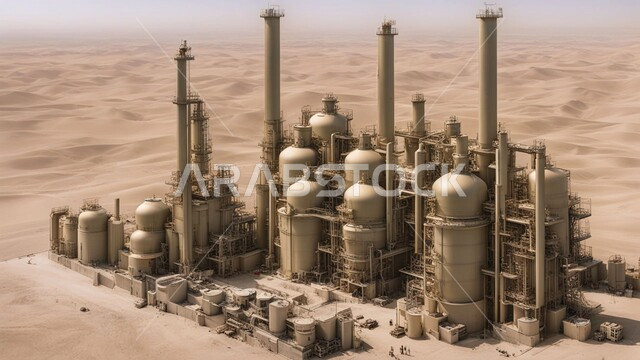 صناعات ومشاريع بتروكيماوية، مفهوم هندسة البترول في دول الخليج, النهضة بالاقتصاد الوطني السعودي, مصافي تكرير النفط والغاز, الأبراج والهياكل المعدنية في الأراضي الصحراوية