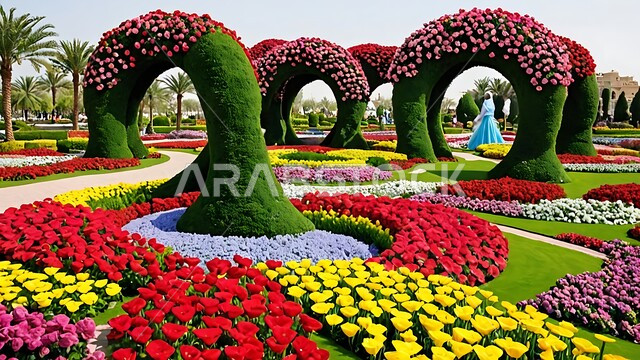 الهندسة الزراعية المتميزة في دولة الإمارات العربية المتحدة، الاهتمام بزراعة الزهور والورود في الحدائق العامة، المعالم السياحية الترفيهية الشهيرة، قضاء أوقات ممتعة في المشي، حديقة دبي المعجزة
