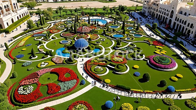 حديقة دبي المعجزة ،  الهندسة الزراعية المتميزة في الإمارات العربية المتحدة، الاهتمام بزراعة الازهار والورود في الحدائق العامة، معالم سياحية ترفيهية مشهورة، قضاء اوقات ممتعة في التنزه