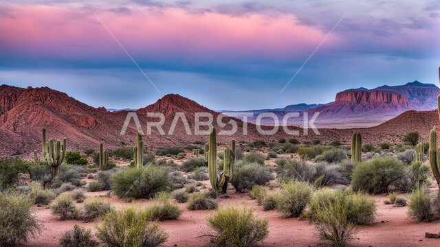 مناطق البادية والبيئة الطبيعية الصحراوية نهاراً, نمو النباتات في الأراضي القاحلة، التلال والهضاب من الرمال الذهبية الناعمة، التكوينات والتشكلات الرملية في صحراء المملكة السعودية، المرتفعات والتضاريس والقمم الجبلية في البراري، خلفية الطبيعة