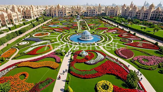 الاهتمام في زراعة الازهار في الحدائق في ميراكل غاردن, التصاميم الهندسية الزراعية المميزة, مقصد السياح من مختلف البلدان, الاستمتاع بالمناظر الطبيعيه في الحديقة المعجزة في دبي، معالم سياحية ترفيهية مشهورة في الامارات العربية المتحدة
