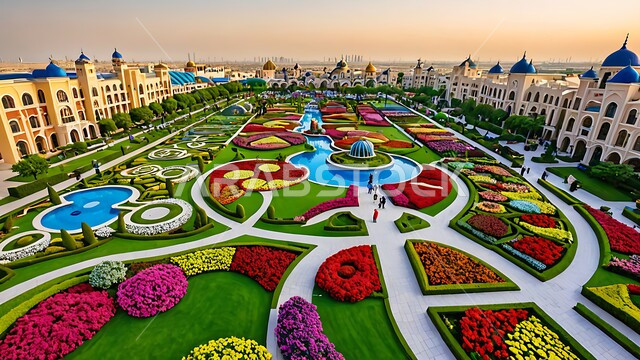 التصاميم الهندسية الزراعية المميزة, الاستمتاع بالمناظر الطبيعيه في الحديقة المعجزة في دبي، الاهتمام في زراعة الازهار في الحدائق في ميراكل غاردن, مقصد السياح من مختلف البلدان, معالم سياحية ترفيهية مشهورة في الامارات العربية المتحدة