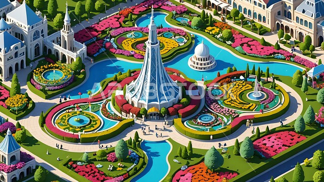 التصاميم الهندسية الزراعية المميزة, الاستمتاع بالمناظر الطبيعيه في الحديقة المعجزة في دبي، الاهتمام في زراعة الازهار في الحدائق في ميراكل غاردن, مقصد السياح من مختلف البلدان, معالم سياحية ترفيهية مشهورة في الامارات العربية المتحدة