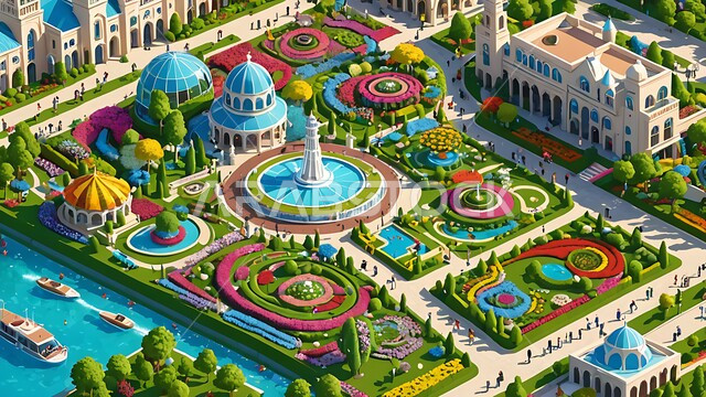 مقصد السياح من مختلف البلدان, الاهتمام في زراعة الازهار في الحدائق في ميراكل غاردن, التصاميم الهندسية الزراعية المميزة, الاستمتاع بالمناظر الطبيعيه في الحديقة المعجزة في دبي، معالم سياحية ترفيهية مشهورة في الامارات العربية المتحدة