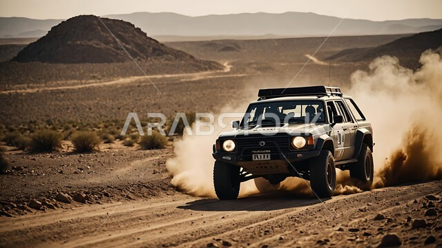 الاستمتاع بممارسة الهوايات والأنشطة الترفيهية في مناطق الصحراء السعودية, نشاط صحراوي ممتع، مغامرة شيقة في البيئة الصحراوية, قيادة سيارة الدفع الرباعي ( التطعيس ) وسط الصحراء, مغامرات سفاري على الكثبان الرملية