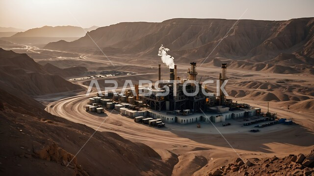  الأبراج والهياكل المعدنية في الأراضي, النهضة بالاقتصاد الوطني السعودي, الصحراوية, مستودعات وخزانات كبيرة وضخمة, صناعات ومشاريع بتروكيماوية، مفهوم هندسة البترول في دول الخليج, مصافي تكرير النفط والغاز, مصانع ومناجم الوقود في المملكة العربية السعودية