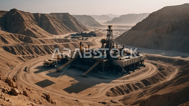 Petrochemical industries and projects, the concept of petroleum engineering in the Gulf States, the renaissance of the Saudi national economy, towers and metal structures in desert lands, large and huge warehouses and tanks, oil and gas refineries, fuel factories and mines in the Kingdom of Saudi Arabia