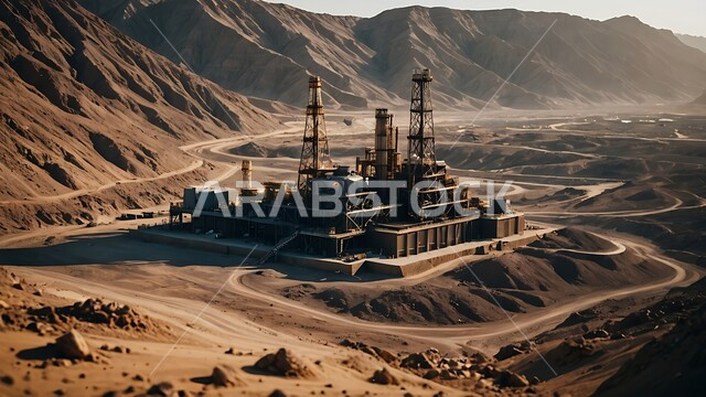 صناعات ومشاريع بتروكيماوية، مفهوم هندسة البترول في دول الخليج, النهضة بالاقتصاد الوطني السعودي, الأبراج والهياكل المعدنية في الأراضي الصحراوية, مستودعات وخزانات كبيرة وضخمة, مصافي تكرير النفط والغاز, مصانع ومناجم الوقود في المملكة العربية السعودية