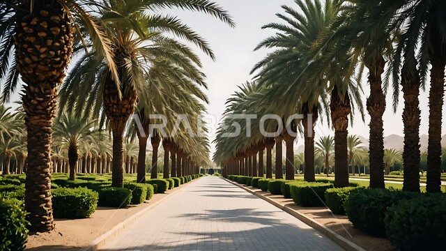 جودة المنتجات المحلية الوطنية, موسم الحصاد وجني التمور, المحميات الطبيعية في المملكة العربية السعودية, الاهتمام في زراعة اشجار النخيل والنباتات الخضراء في المزارع