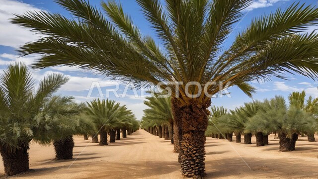 محمية طبيعية في الطبية الصحراوية لزراعة أشجار النخيل, محاصيل ومنتجات محلية وطنية، المزراع والاراضي الزراعية في المملكة العربية السعودية، الاهتمام بالزراعة والتشجير، موسم حصاد التمور