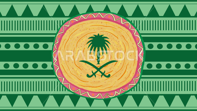 العراقة والأصالة والتراث السعودي، فنون ونقوش تراثية عربية، الطراز الشعبي بزخرفة ونقش السدو العربي، الثقافة الشمالية في المملكة العربية السعودية، تصاميم وأنماط زخرفية ملونة