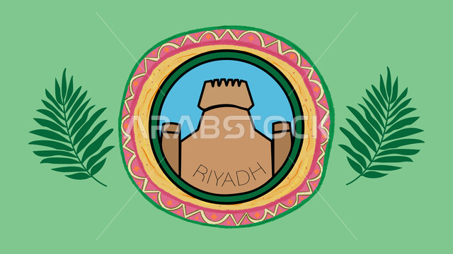 نقوش السدو مع الابنية العريقة العربية، رمز الحفاظ على البيوت التراثية في المملكة السعودية، الفن التراثي الحرفي التقليدي، تصاميم بأشكال هندسية للزخرفة العربيه الاصيله الملونة, التراث السعودي الشعبي