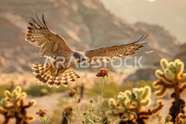 نسر يحلق في إحدى المحميات الطبيعيه، رمز القوة والتحدي وحدة البصر، تدريب وترويض الطيور الجارحة والمفترسة، إقامة نادي الصقور في موسم الصيد السنوي في المملكة العربية السعودية، الفخر بالتراث السعودي العريق في تربية طائر الصقر