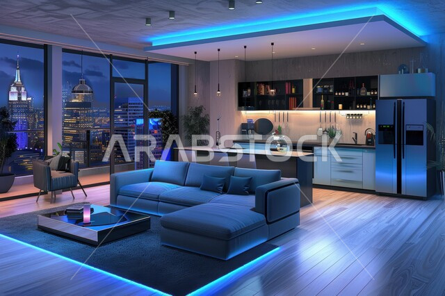 التصاميم الأنيقة لغرف الجلوس المريحة على الطراز الحديث, غرفة معيشة مع أثاث منزلي فاخر, الديكورات الداخلية الراقية, فلل و شقق سكنية في المملكة العربية السعودية